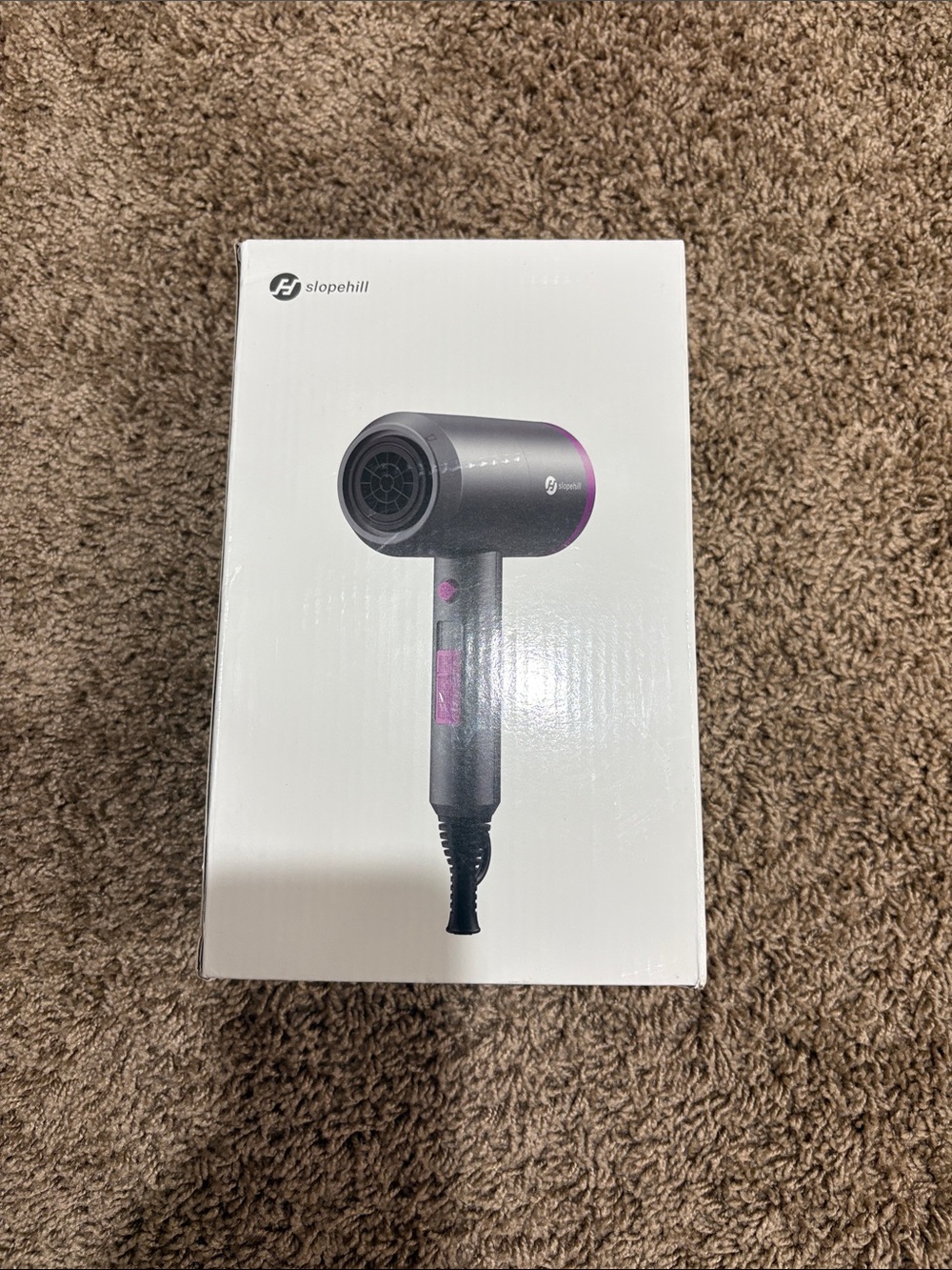 Ulta Beauty Compact Hair Dryer in Gray with Purple Accents